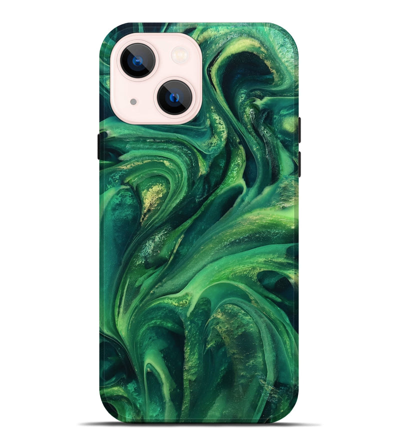 iPhone 14 Plus ResinArt Live Edge Phone Case - Jose (Green, 811232)