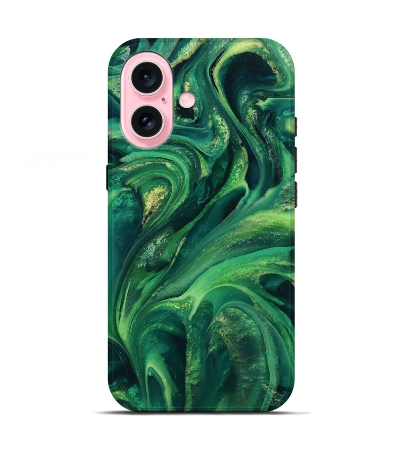 iPhone 17 ResinArt Live Edge Phone Case - Jose (Green, 811232)