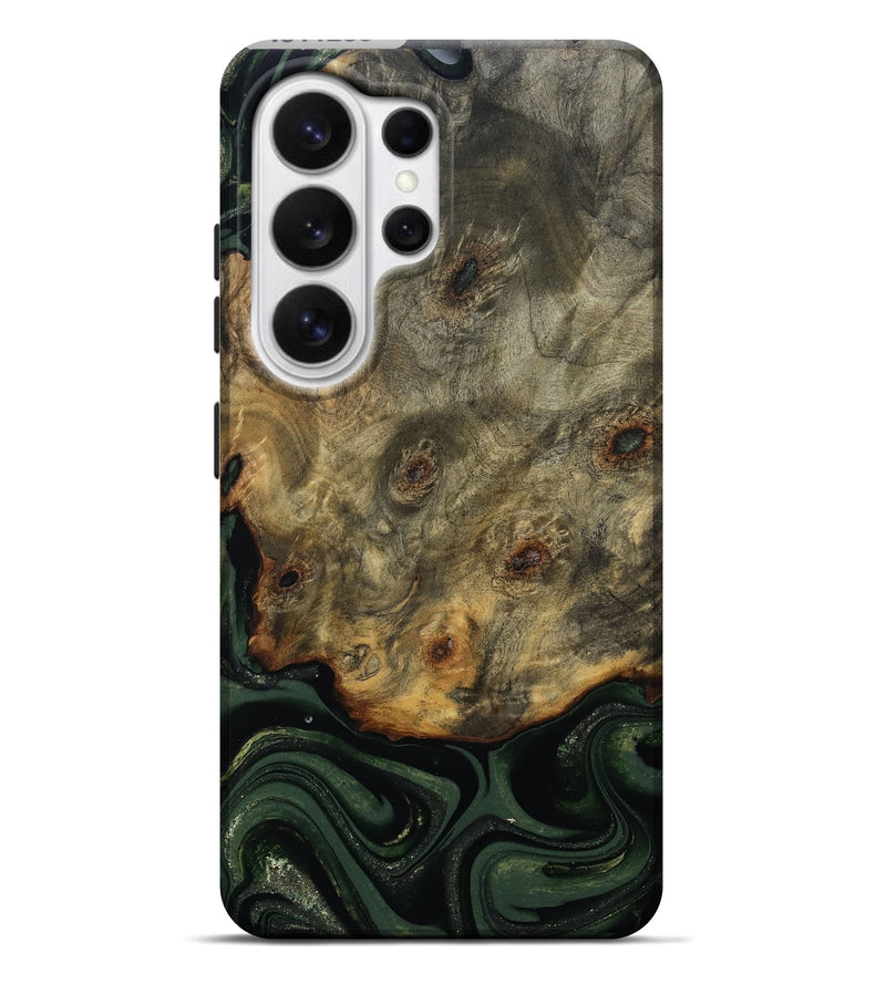 Galaxy S26 Ultra Wood Live Edge Phone Case - Zoey (Green, 811233)