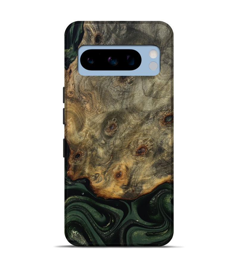 Pixel 8 Pro Wood Live Edge Phone Case - Zoey (Green, 811233)