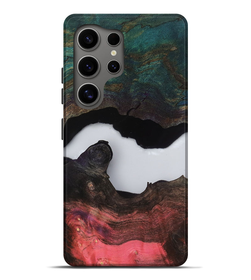 Galaxy S25 Ultra Wood Live Edge Phone Case - Hellen (Clear, 811234)