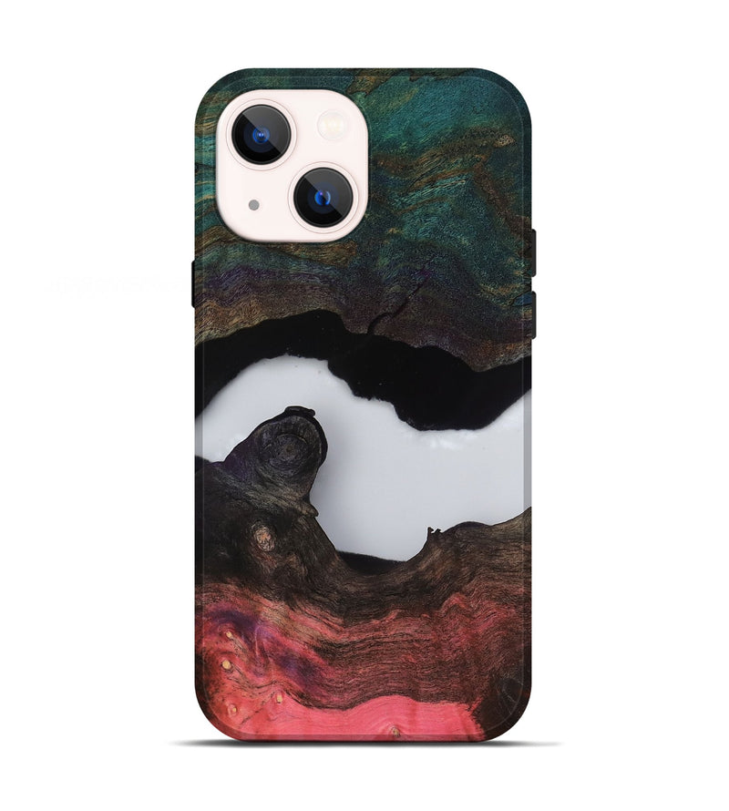 iPhone 13 Wood Live Edge Phone Case - Hellen (Clear, 811234)