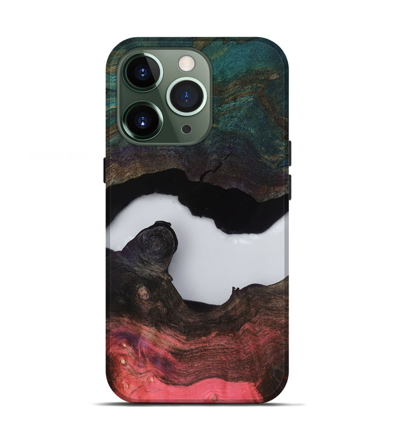 iPhone 13 Pro Wood Live Edge Phone Case - Hellen (Clear, 811234)