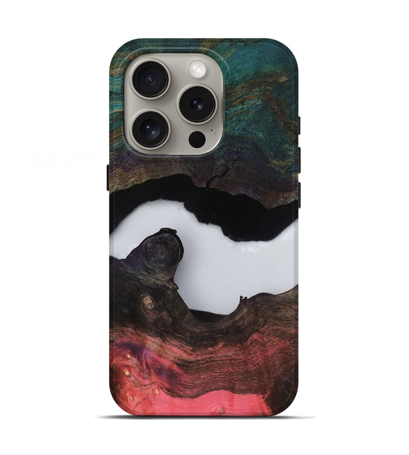 iPhone 16 Pro Wood Live Edge Phone Case - Hellen (Clear, 811234)