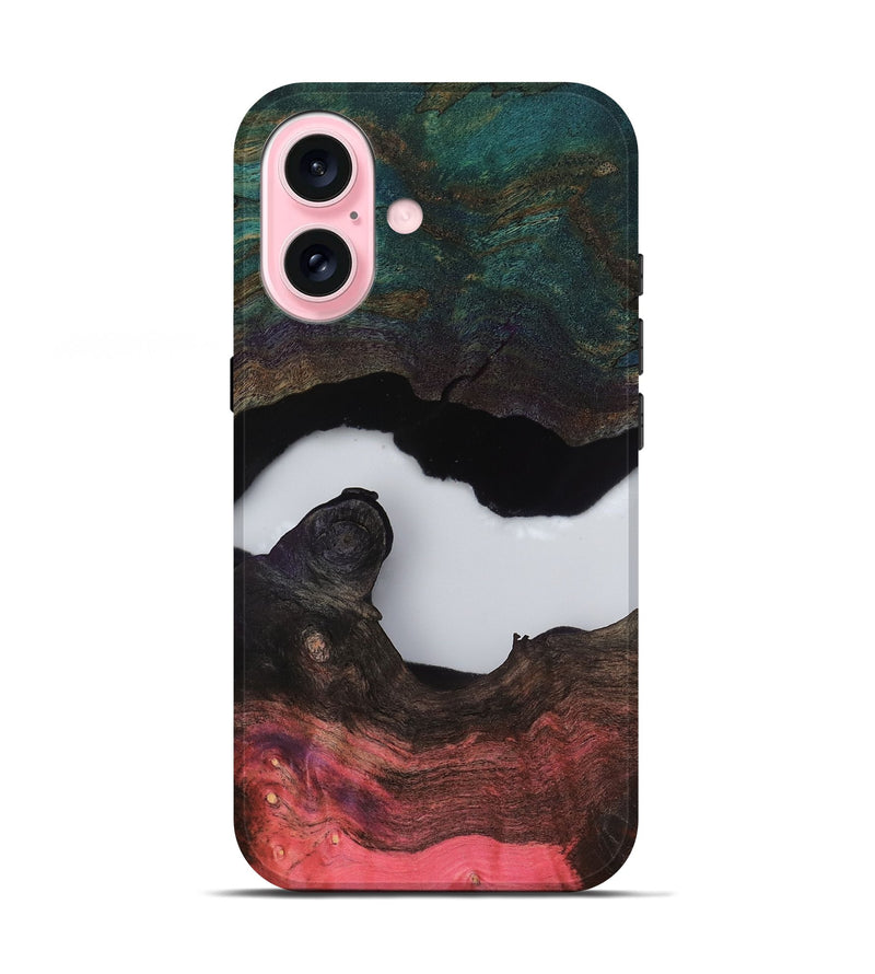 iPhone 17 Wood Live Edge Phone Case - Hellen (Clear, 811234)