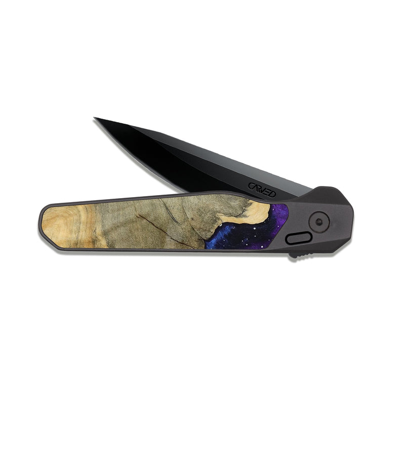 EDC Dark Slate Wood Pocket Knife - Cassius (Cosmos, 811269)