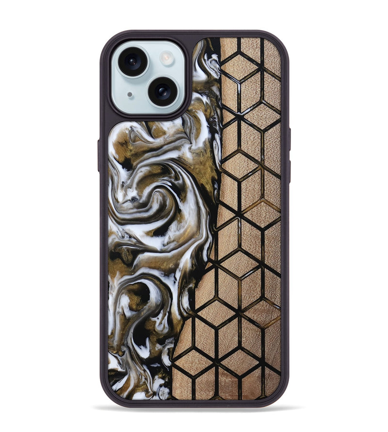 iPhone 15 Plus Wood Phone Case - Doris (Pattern, 811331)