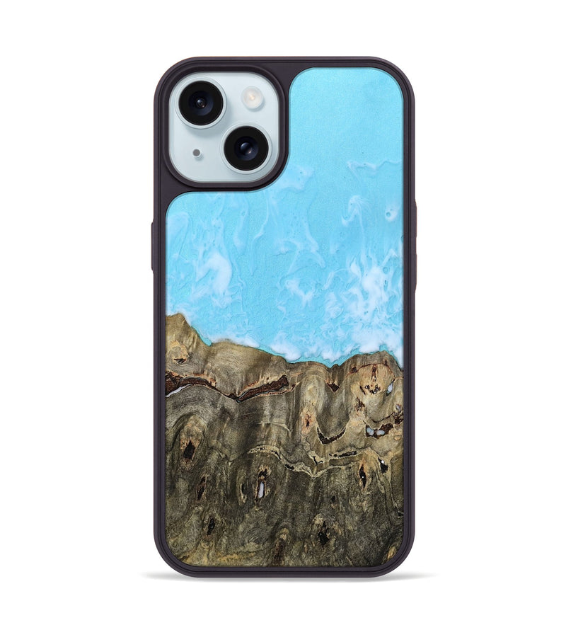 iPhone 15 Wood Phone Case - Qiana (Coastal, 811376)