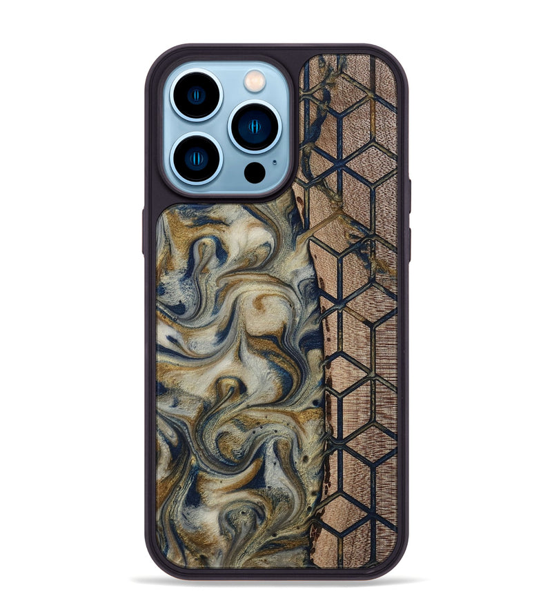 iPhone 14 Pro Max Wood Phone Case - Marina (Pattern, 811383)