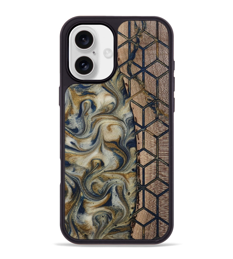 iPhone 16 Plus Wood Phone Case - Marina (Pattern, 811383)