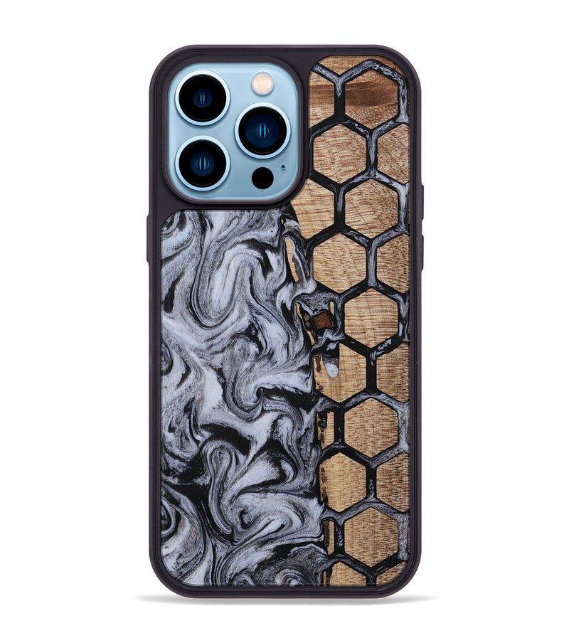 iPhone 14 Pro Max Wood Phone Case - Dawn (Pattern, 811389)