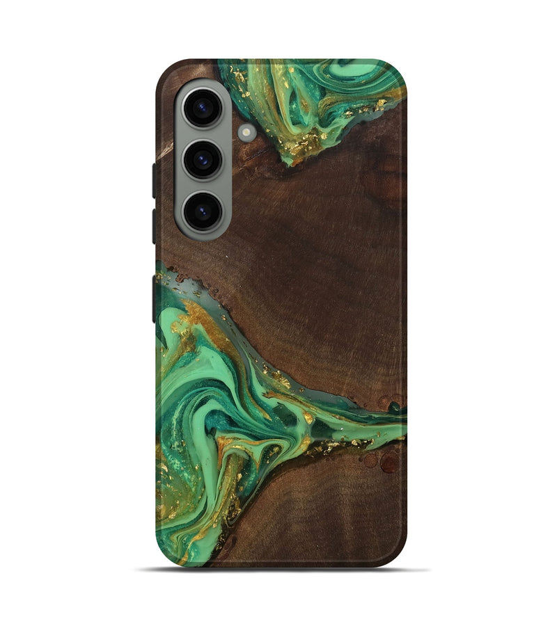 Galaxy S24 Wood Live Edge Phone Case - Patrick (Gold Flake, 811421)