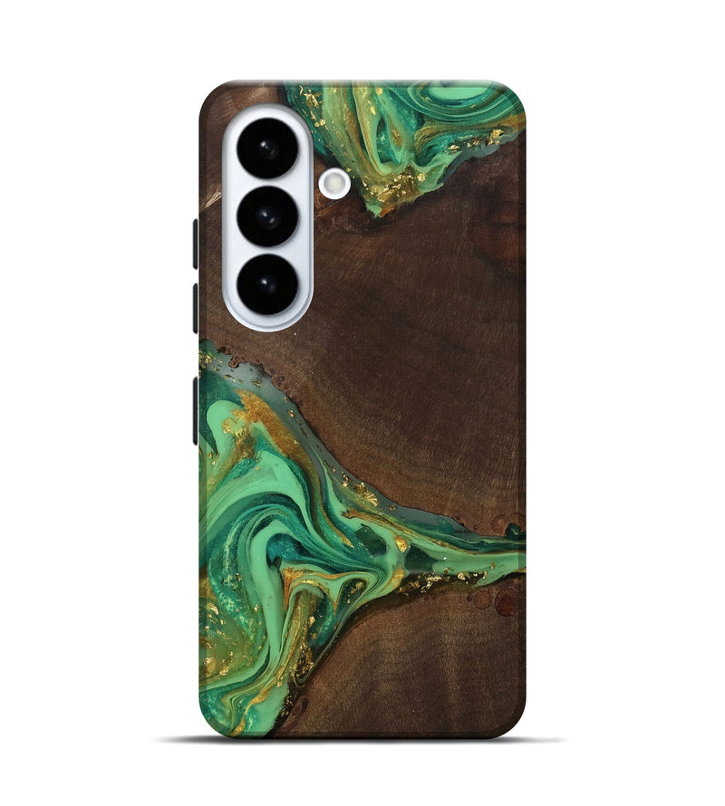 Galaxy S26 Wood Live Edge Phone Case - Patrick (Gold Flake, 811421)