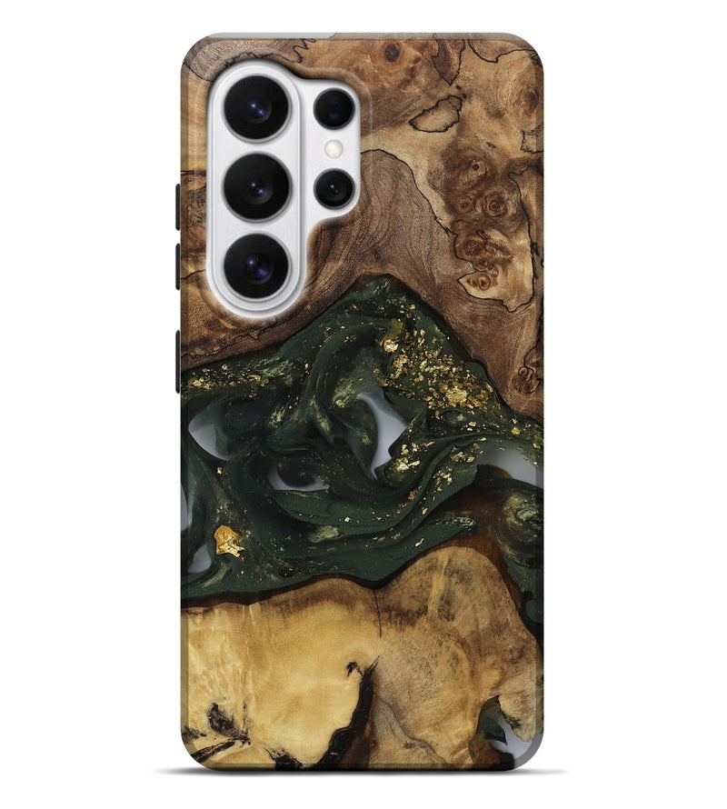 Galaxy S26 Ultra Wood Live Edge Phone Case - Patrica (Gold Flake, 811423)