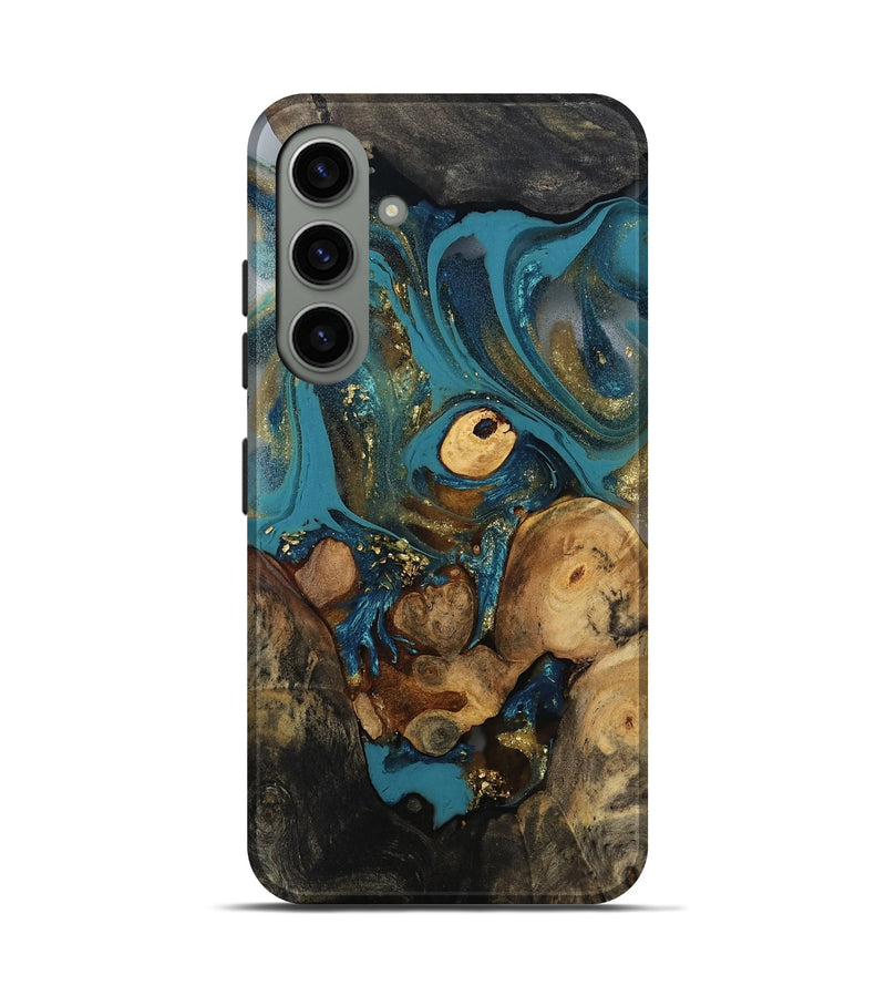 Galaxy S24 Wood Live Edge Phone Case - Malaki (Gold Flake, 811427)