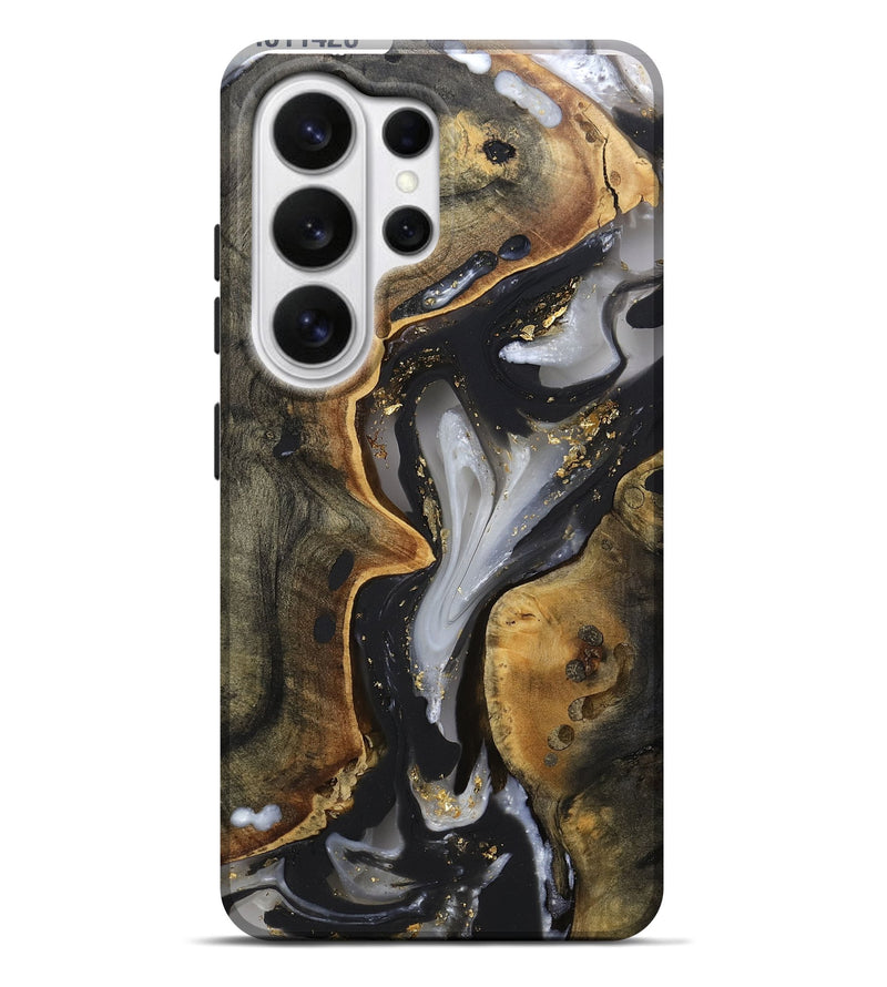 Galaxy S26 Ultra Wood Live Edge Phone Case - Arlet (Gold Flake, 811428)