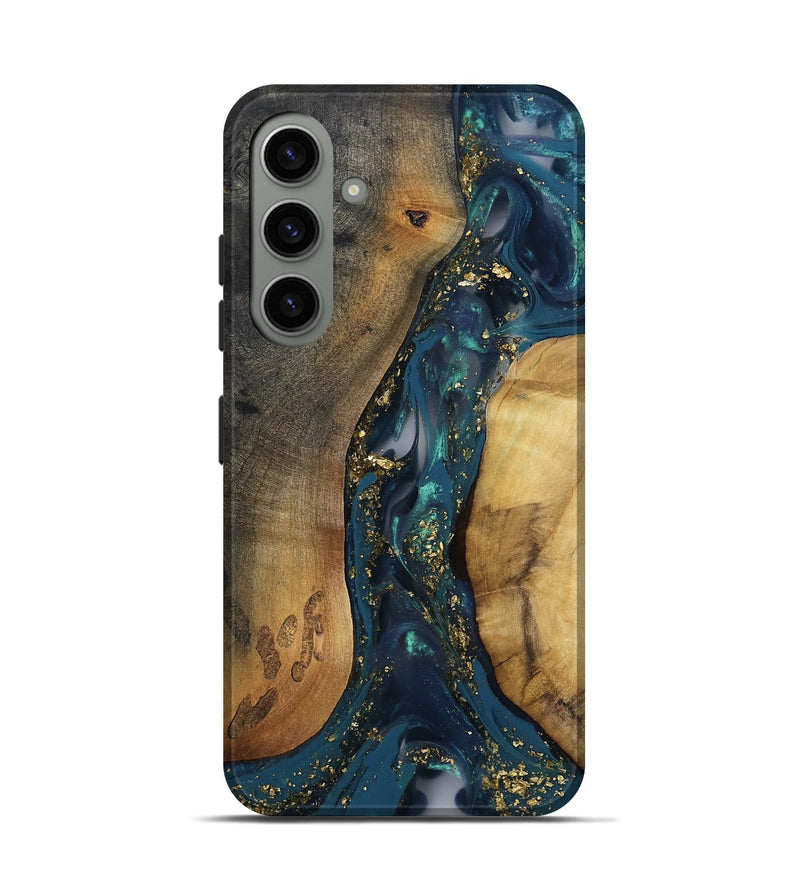 Galaxy S24 Wood Live Edge Phone Case - Ulysses (Gold Flake, 811433)