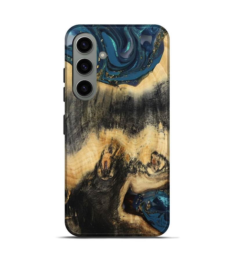 Galaxy S24 Wood Live Edge Phone Case - Bret (Gold Flake, 811435)