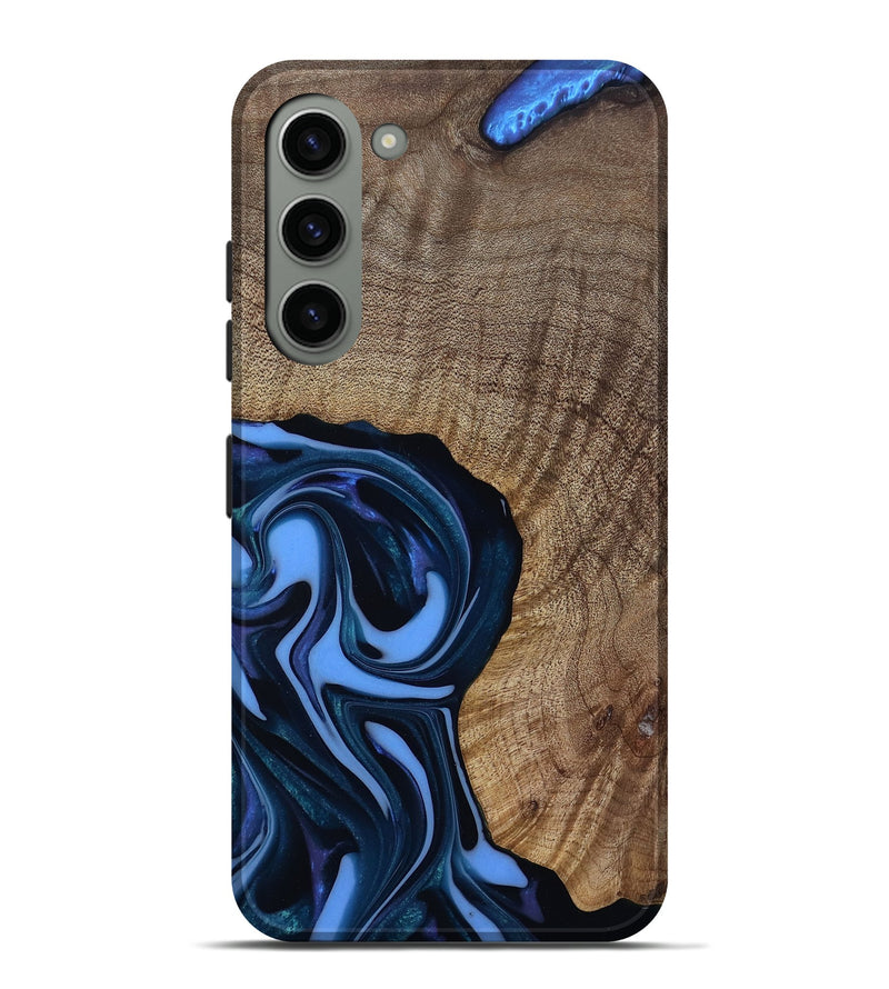 Galaxy S23 Plus Wood Live Edge Phone Case - Perley (Blue, 811448)