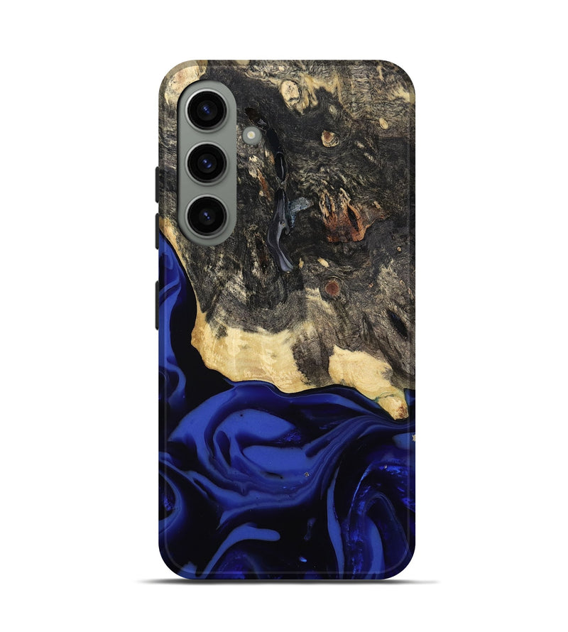 Galaxy S24 Wood Live Edge Phone Case - Dania (Blue, 811449)