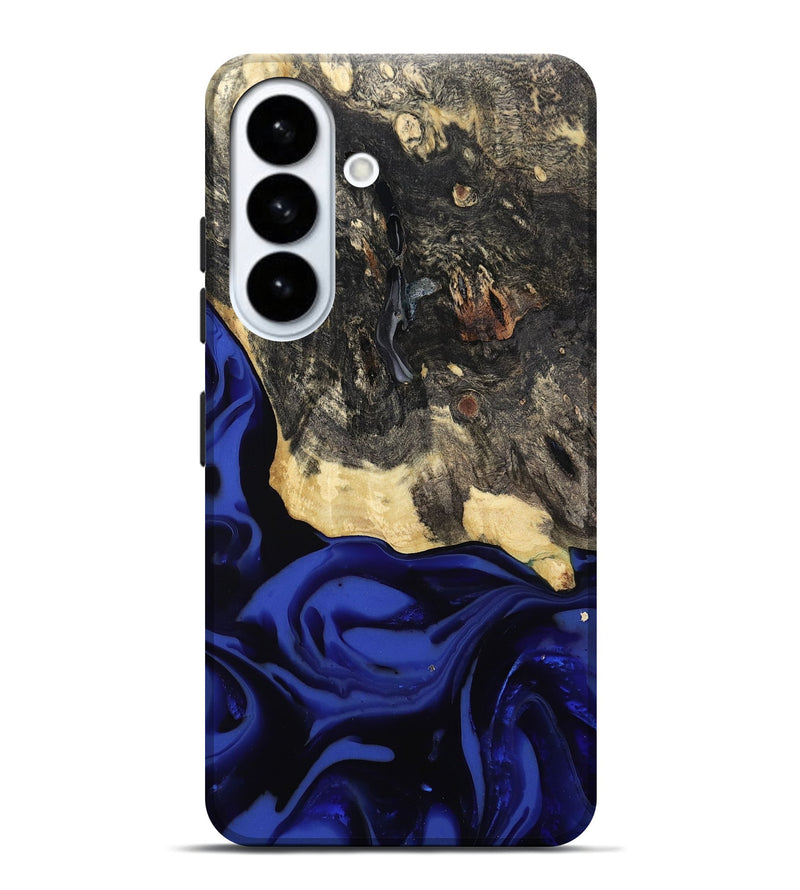 Galaxy S26 Plus Wood Live Edge Phone Case - Dania (Blue, 811449)