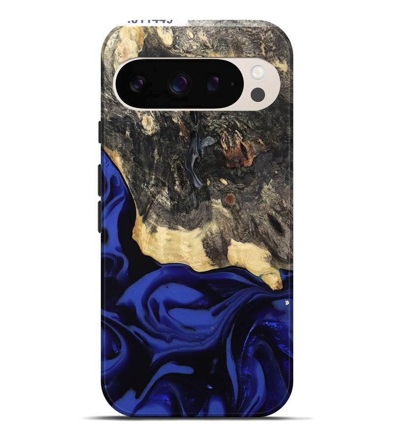Pixel 10 Pro XL Wood Live Edge Phone Case - Dania (Blue, 811449)