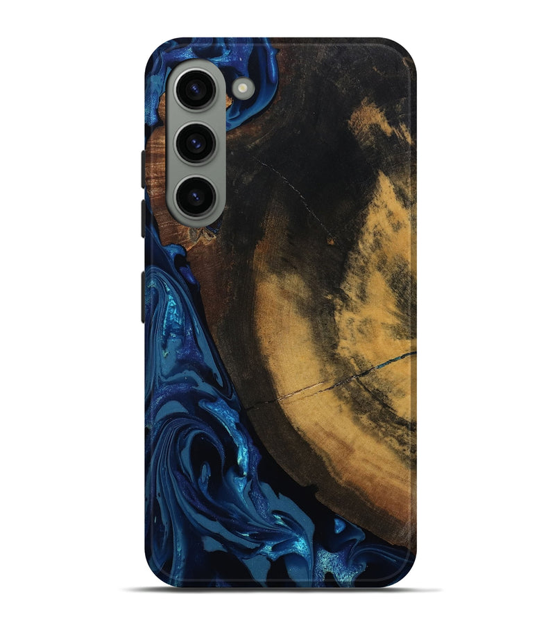 Galaxy S23 Plus Wood Live Edge Phone Case - Athena (Blue, 811452)