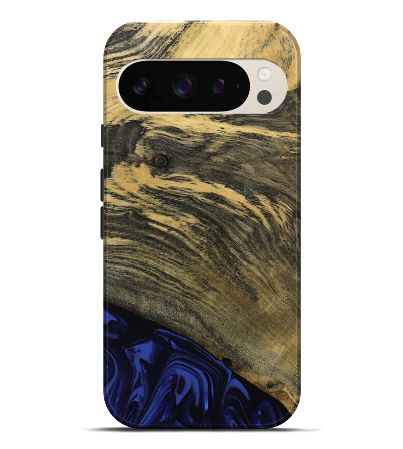 Pixel 10 Pro XL Wood Live Edge Phone Case - Max (Blue, 811455)