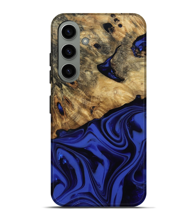 Galaxy S24 Plus Wood Live Edge Phone Case - Marla (Blue, 811458)