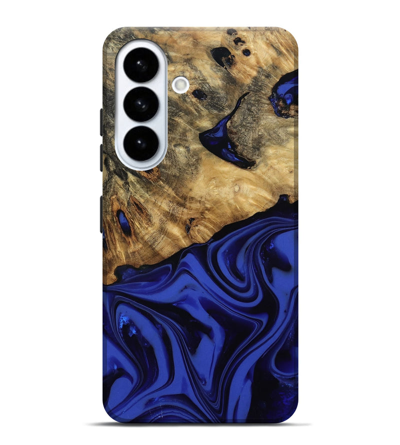 Galaxy S26 Plus Wood Live Edge Phone Case - Marla (Blue, 811458)