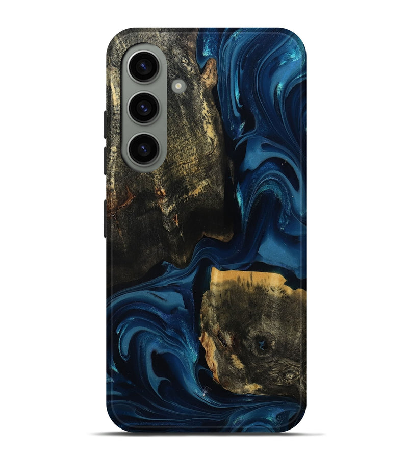 Galaxy S24 Plus Wood Live Edge Phone Case - Lanny (Blue, 811460)