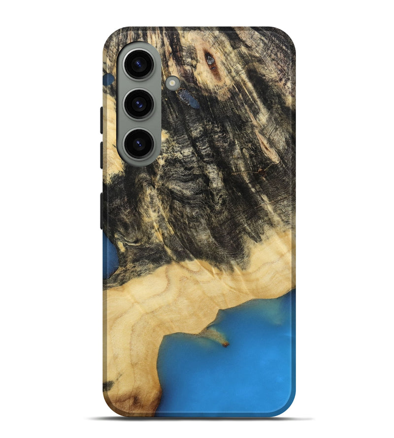Galaxy S24 Plus Wood Live Edge Phone Case - Steven (Blue, 811462)