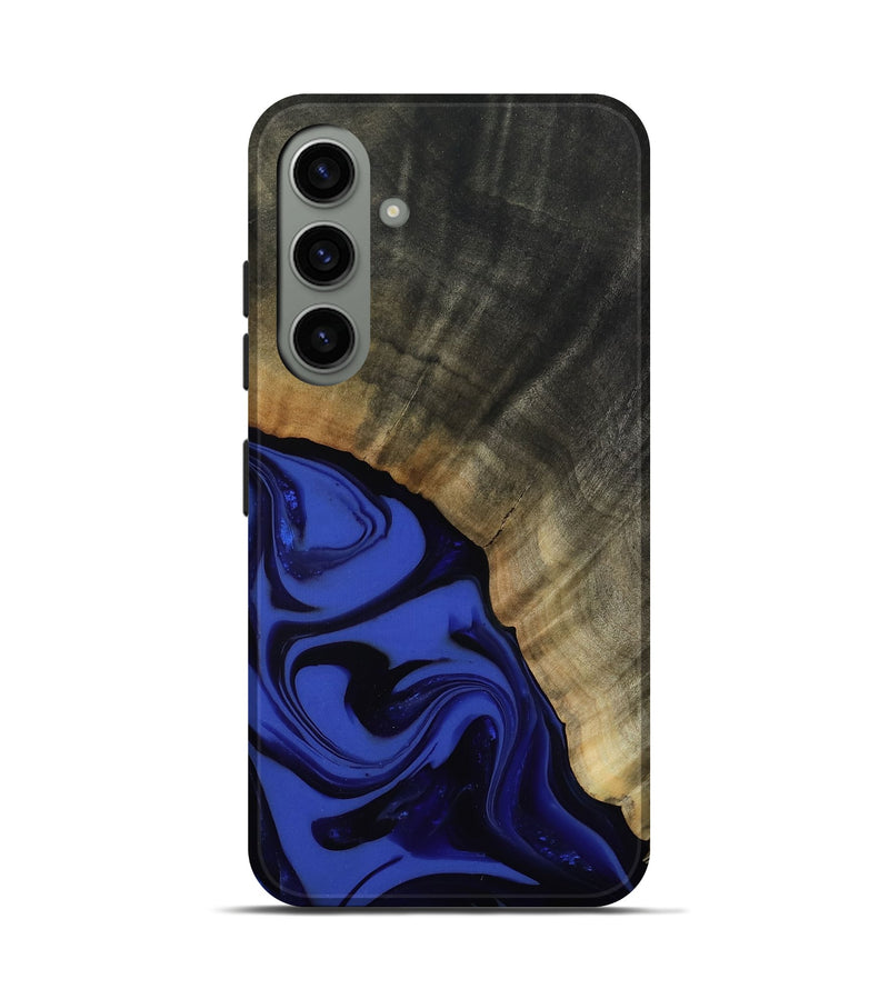 Galaxy S24 Wood Live Edge Phone Case - Kenneth (Blue, 811464)