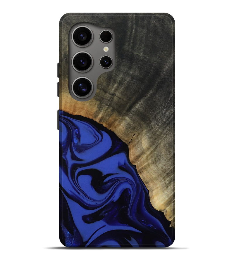 Galaxy S25 Ultra Wood Live Edge Phone Case - Kenneth (Blue, 811464)