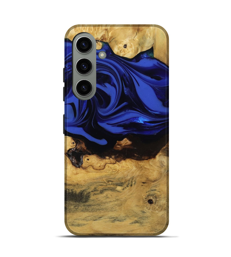 Galaxy S24 Wood Live Edge Phone Case - Percy (Blue, 811466)