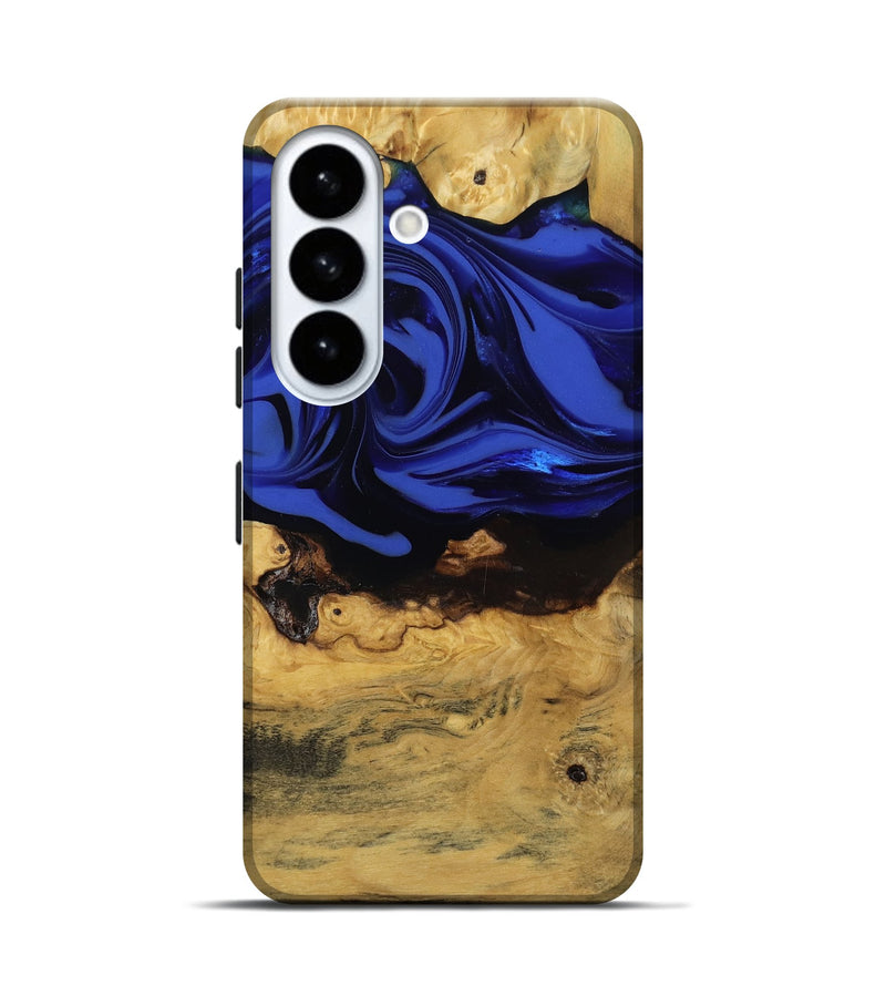Galaxy S26 Wood Live Edge Phone Case - Percy (Blue, 811466)