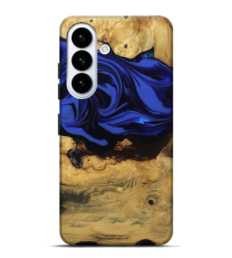 Galaxy S26 Plus Wood Live Edge Phone Case - Percy (Blue, 811466)
