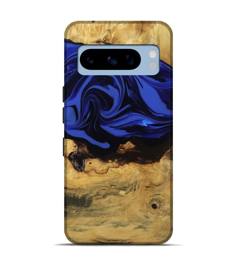 Pixel 8 Pro Wood Live Edge Phone Case - Percy (Blue, 811466)