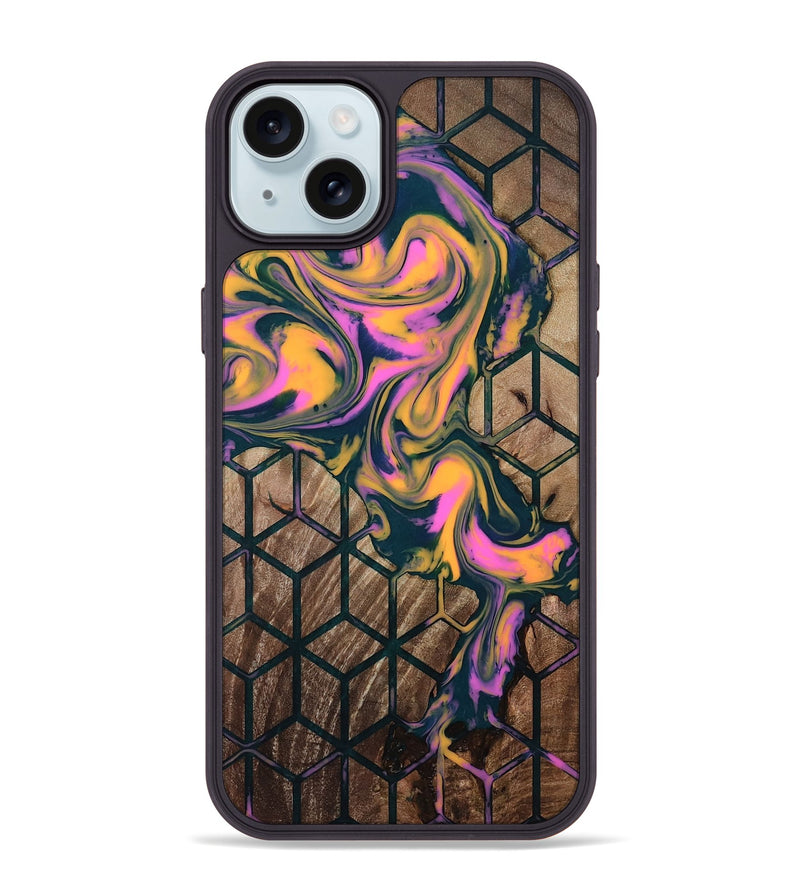iPhone 15 Plus Wood Phone Case - Tamatha (Pattern, 811475)
