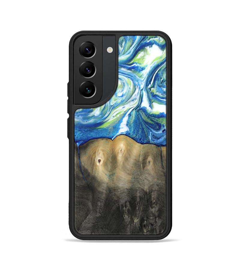 Galaxy S22 Wood Phone Case - Zaniyah (Blue, 811476)