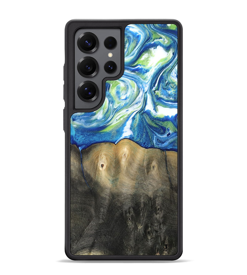 Galaxy S25 Ultra Wood Phone Case - Zaniyah (Blue, 811476)