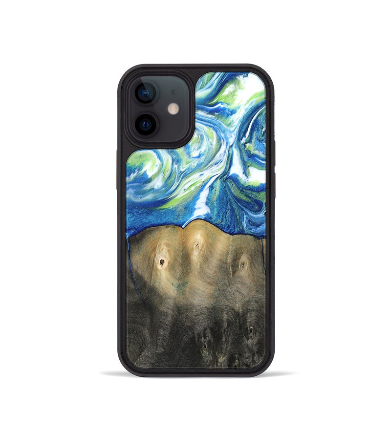 iPhone 12 mini Wood Phone Case - Zaniyah (Blue, 811476)
