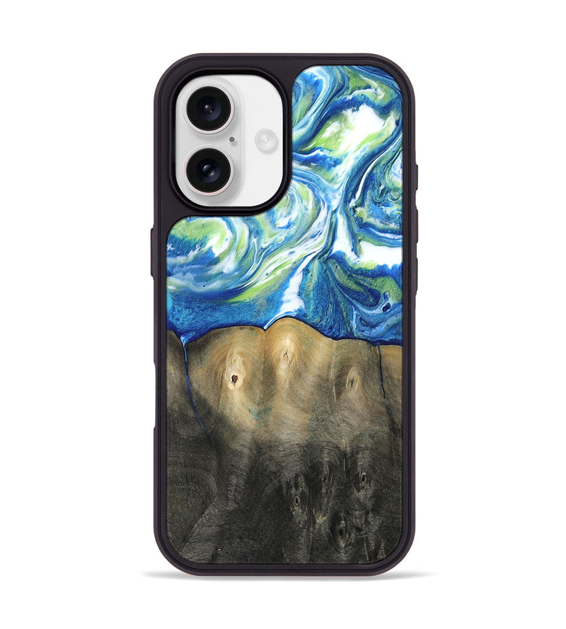 iPhone 17 Wood Phone Case - Zaniyah (Blue, 811476)