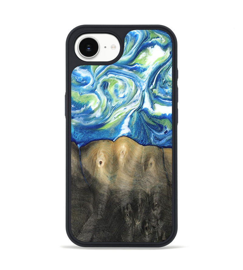 iPhone 17e Wood Phone Case - Zaniyah (Blue, 811476)