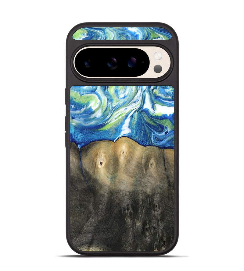 Pixel 10 Pro Wood Phone Case - Zaniyah (Blue, 811476)