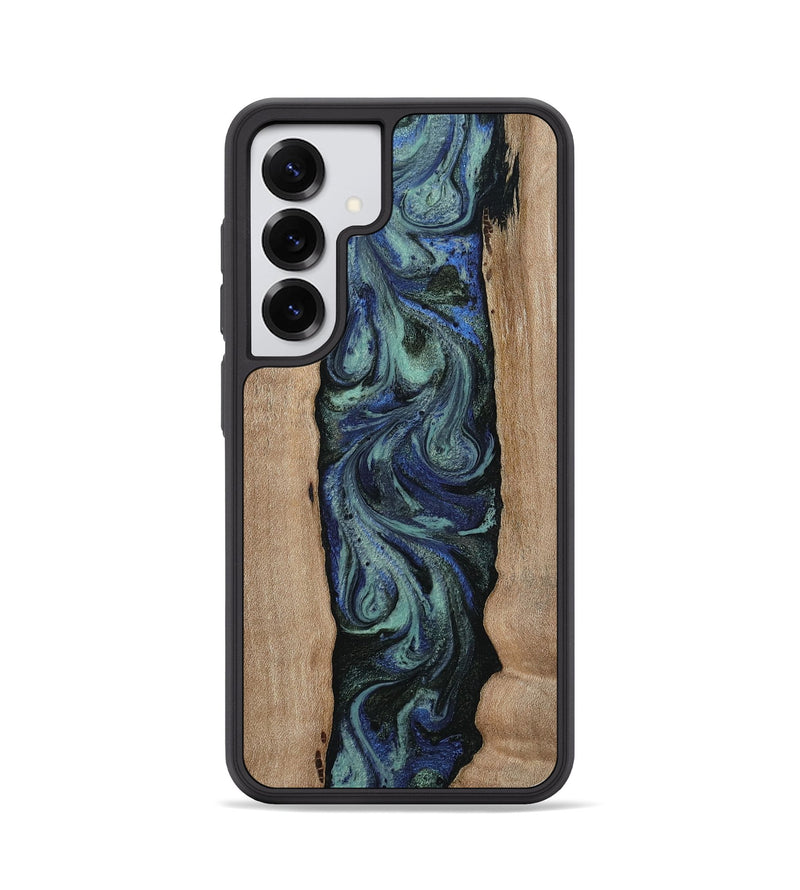 Galaxy S25 Wood Phone Case - Zyon (Blue, 811479)