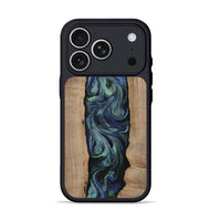 iPhone 17 Pro Wood Phone Case - Zyon (Blue, 811479)