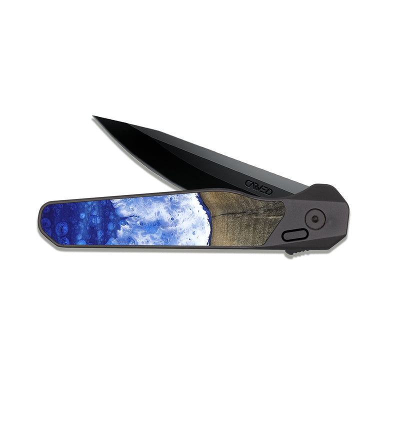 EDC Dark Slate Wood Pocket Knife - Wylie (Coastal, 811492)