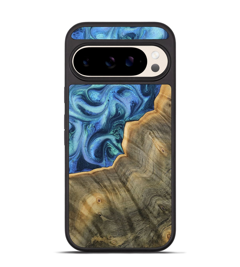 Pixel 10 Wood Phone Case - Jaxxon (Blue, 811551)
