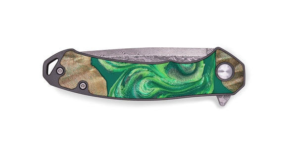 EDC Wood Pocket Knife - Izan (Green, 811559)